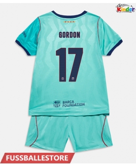 Günstige Barcelona Anthony Gordon #17 3rd trikot Kinder 2026-27 Kurzarm (+ Kurze Hosen)